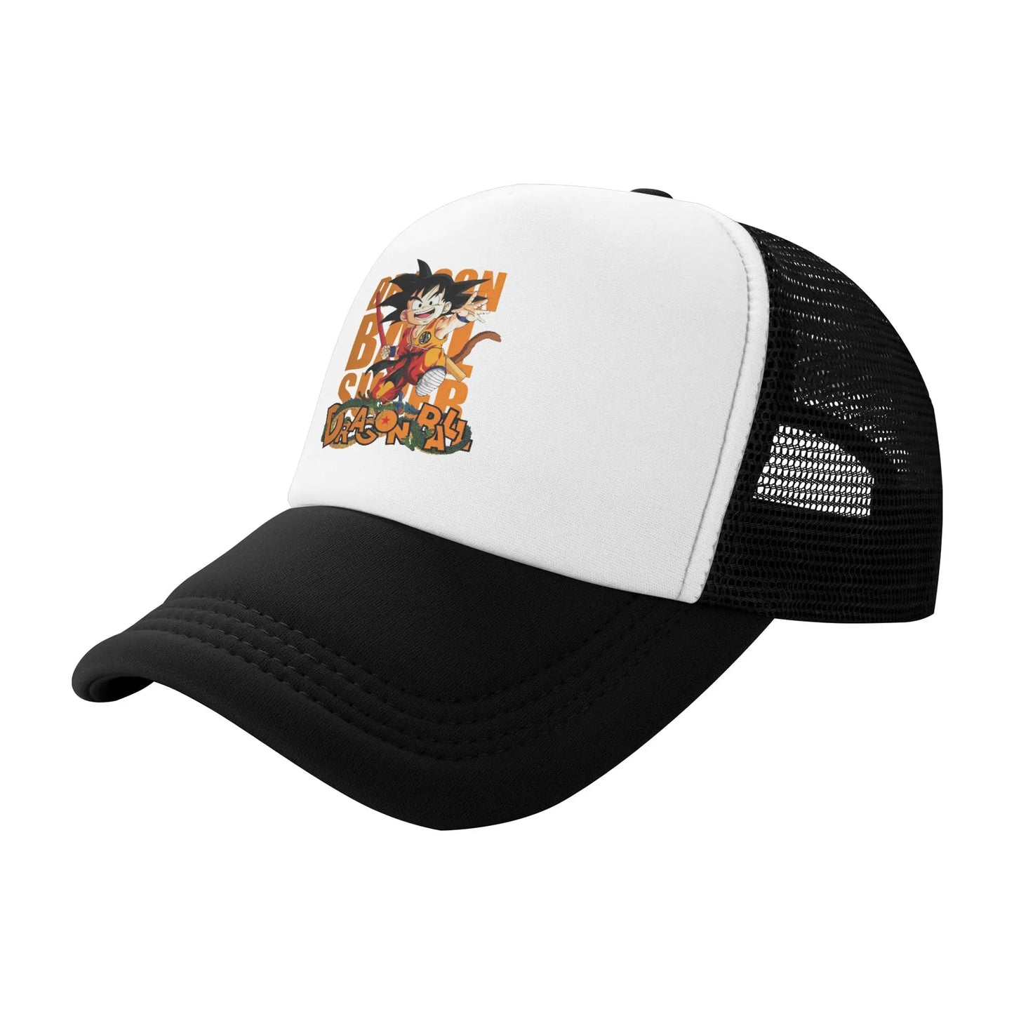 Dragon Ball Z Trucker Hat Super Saiyan Son Goku Hat Sun Hat Sun Caps Adjustable Snapback Caps Mesh Baseball Caps Wholesale New
