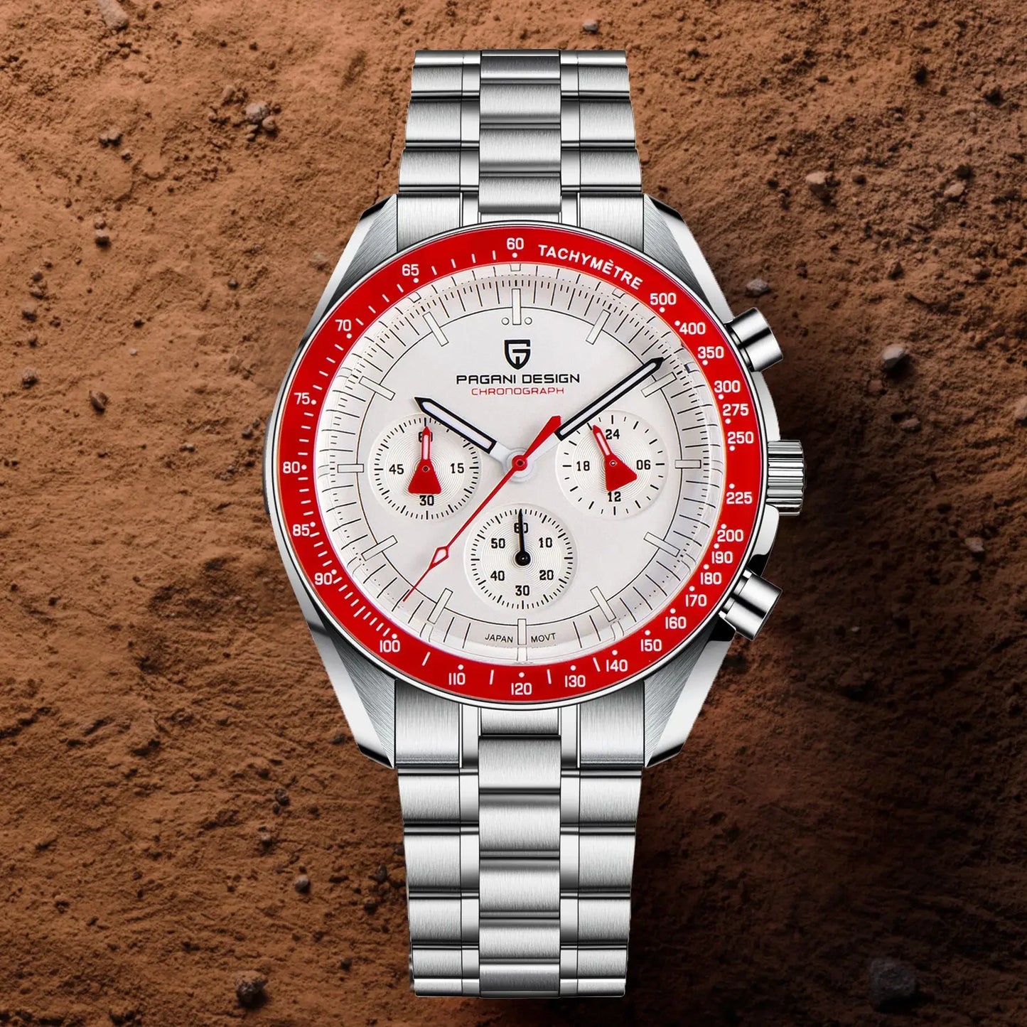 PAGANI DESIGN AK Project Mars Men's Watches Top Luxury Quartz Watch For Men AR Sapphire Speed Sport Chronograph Automatic Date