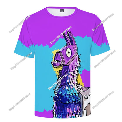 Children's Summer T Shirt Battle Royale Fortnite Hero Victory 3d T-shirt Tees Boys Girls Baby Clothes