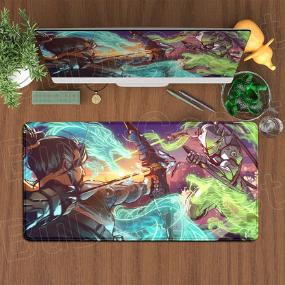 Large XXL DIY Cool  Overwatch Mouse Pad Keyboard Table Gaming Accessories Non-Slip Rubber Edge locking spped Laptop Rug desk Mat