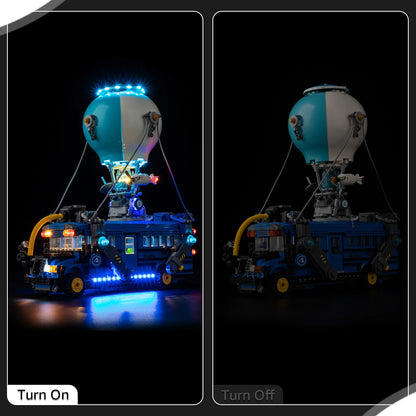 No Model LED Lighting Set Suitable for LEGO Fortnite Battle Bus 77073 Building Blocks