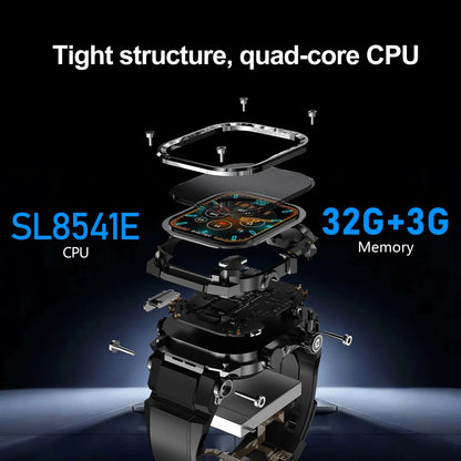 APPLLP 7 MAX Smartwatch 4G SIM Full Network Android OS GPS WiFi 2.06-inch Rotating Camera 32GB RAM 256GB Storage Latest Model