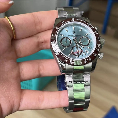 Reloj cronógrafo para hombre PAGANI DESIGN: reloj de pulsera de cuarzo de lujo, luminiscente y resistente al agua.