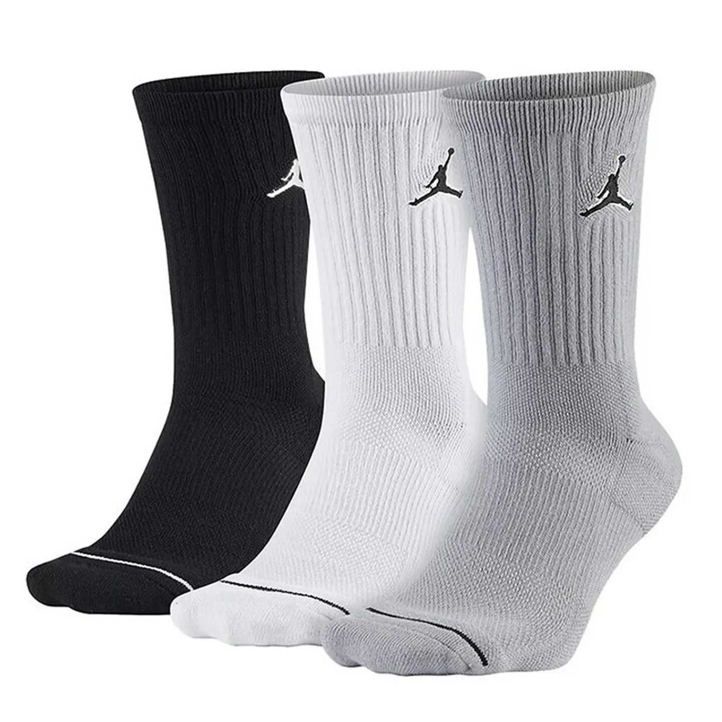 Nike Socks: 3-Pack of Men's and Women's Sports Socks / Basketball Socks / Durable, Moisture-Wicking Cotton Socks SX5545-100