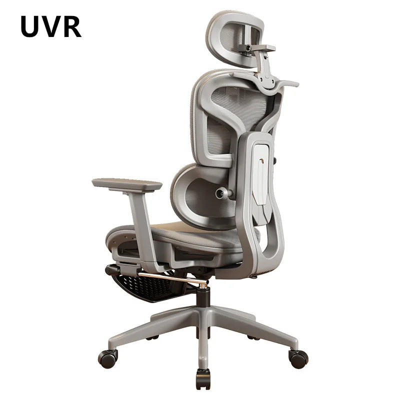 UVR Office Chair Ergonomic Design Armrests Backrest Stool Lift Adjustable Reclining Boss Chair Game Athletic Chair Furniture