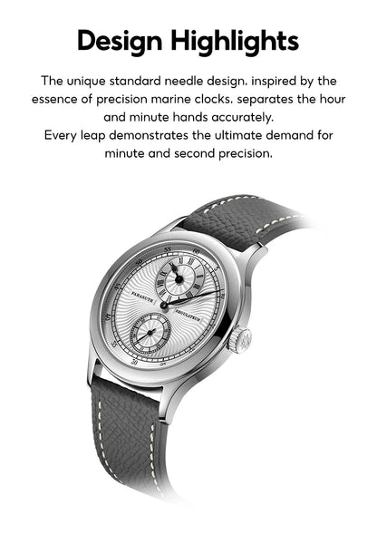 FARASUTE Manual Mechanical Men's Watch Seagull Movement Sapphire Crystal Business Waterproof Regulateur Men's Watch