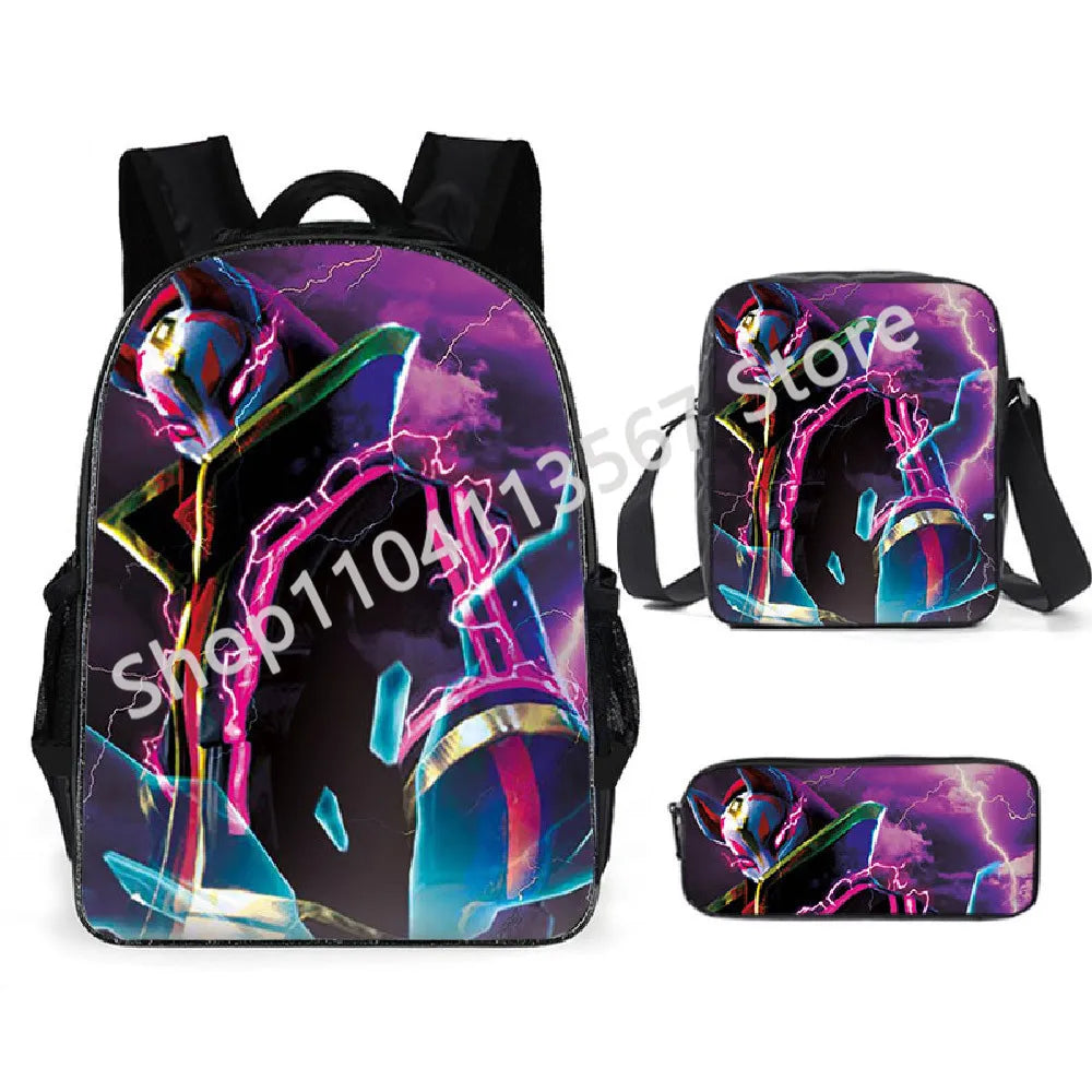 3Pcs/Sets Fortnite School Bags for Boys Girls Cartoon Battle Royale Game Book Bags Sets Games Backpacks School Gifts