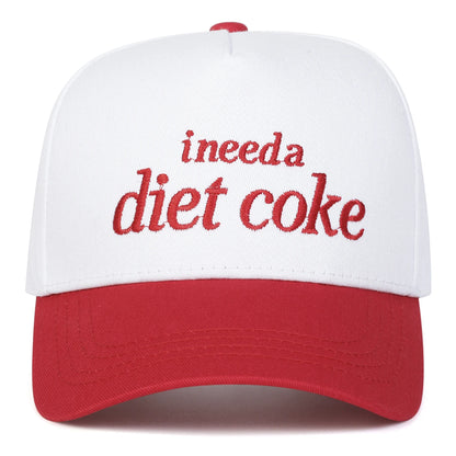 Unisex INEED A DIET COKE Letter Embroidery Baseball Caps Spring Autumn Outdoor Adjustable Casual Hats Sunscreen Hat Sports Cap