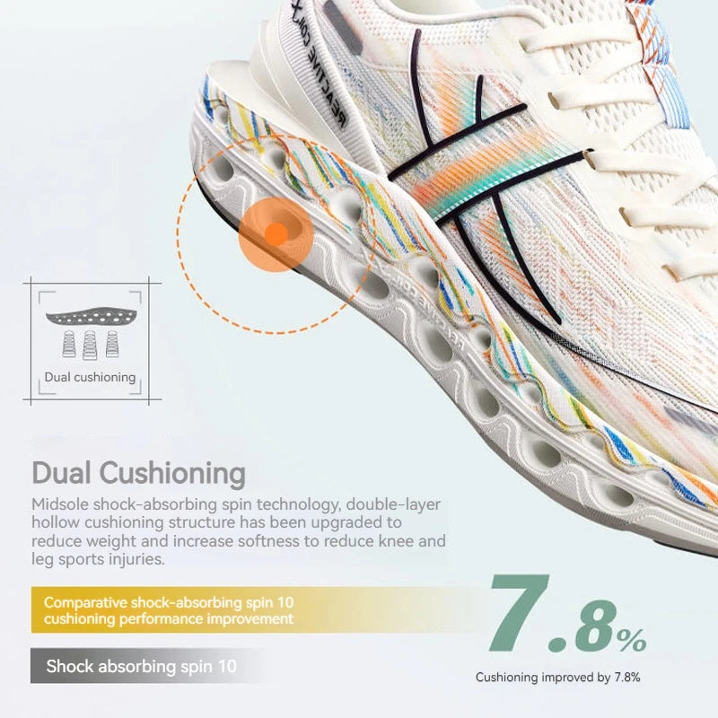 Xtep Reactive Coil 11.0 Running Shoes For Men  Summer Sports Shoes Shock Absorption Rebound Soft Sneakers 976219110026