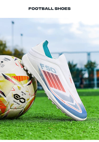 New Men's Football Boots Turf Comfortable Soccer Shoes Sport Fg Grass Cleats Futsal Non Slip Outdoor Adult Ultralight Non-Slip