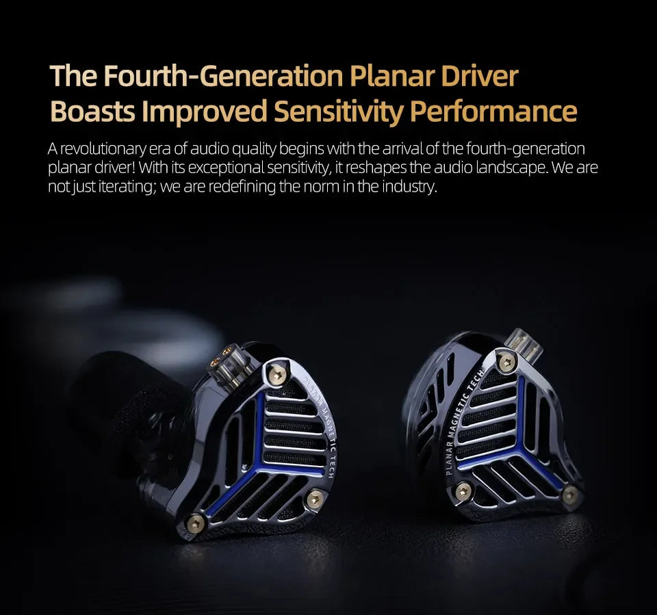 KZ PRX Fourth-Generation Planar Diaphragm Earphone HiFi Bass Earbuds Monitor Headset Sport Music IEM Replaceable Cable