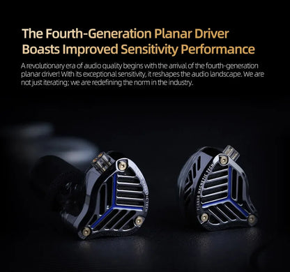 KZ PRX Fourth-Generation Planar Diaphragm Earphone HiFi Bass Earbuds Monitor Headset Sport Music IEM Replaceable Cable