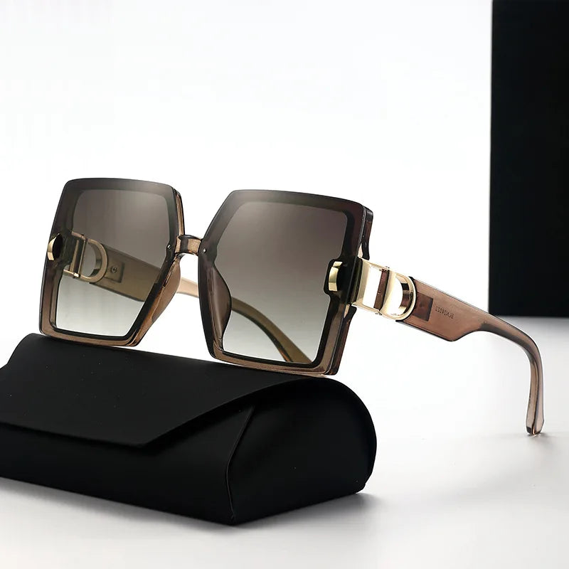 2025 new high-end large frame D-mill sunglasses for women(DS-25022)