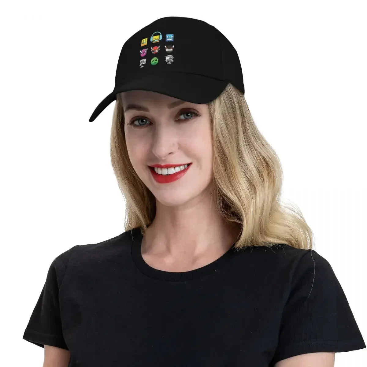 2026 Geometry Dash Baseball Cap Unique hats tactical cap Golf Cap Ladies Men's