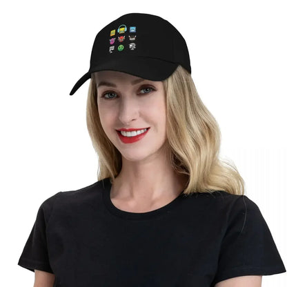 2026 Geometry Dash Baseball Cap Unique hats tactical cap Golf Cap Ladies Men's