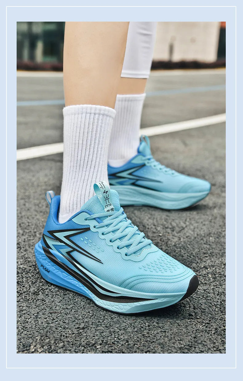 Sports Running Shoes Speciality Marathon Men Breathable Lightweight Carbon Board Women's Comfortable Athletic Nonskid Sneakers