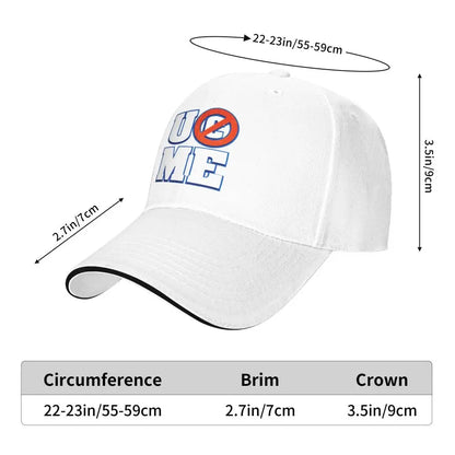Yellow Wrestling Cena John White Custom Baseball Caps For Mens Unisex Male Beach Sunscreen Hat Snapback Cap