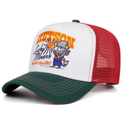 2025 Creative New Truck Hat STETSON Nuggets Net Hat Outdoor Sports Skateboard Hat Daily Leisure Wear Sunshade Hat Baseball Hat