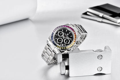 Reloj cronógrafo para hombre PAGANI DESIGN: reloj de pulsera de cuarzo de lujo, luminiscente y resistente al agua.