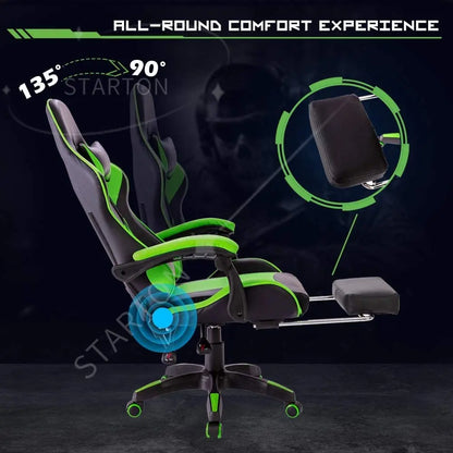 High Back Cheap Office Pink Green PU Leather Computer Chair Gamer Racing Gaming Chair