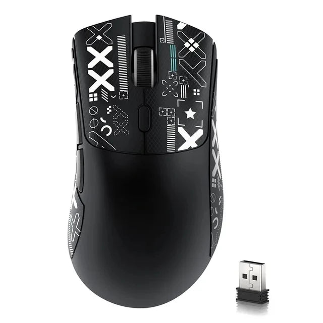 Attack Shark R1 lahka brezžična gaming miška Bluetooth 2.4G PAW3311 18000DPI ergonomska miška z makri