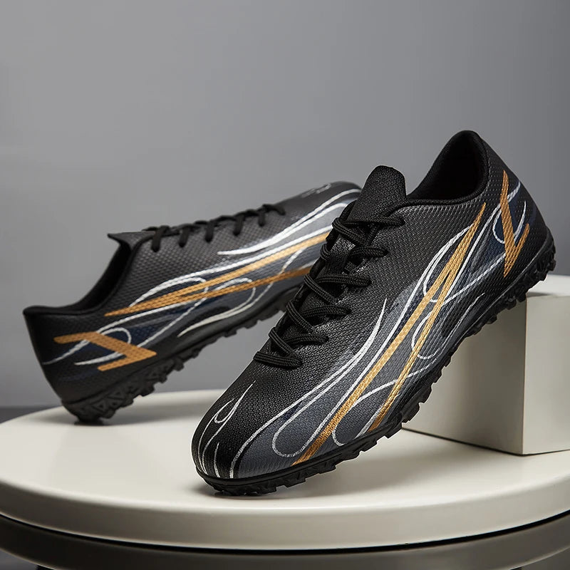 Scarpe da calcio da uomo taglie grandi 46 47 per allenamento e partite, erba sintetica TF, con tacchetti, calzature maschili internazionali