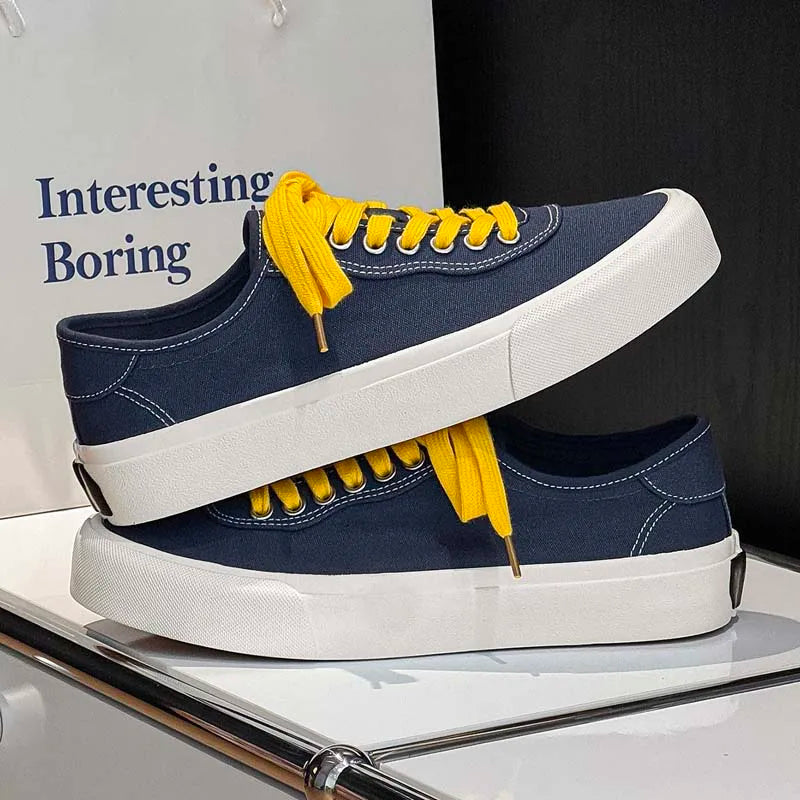 Oferta destacada: zapatos deportivos casuales para hombre, calzado de skate muy vendido para hombre, zapatillas de moda para uso diario y zapatos planos de lona para caminar