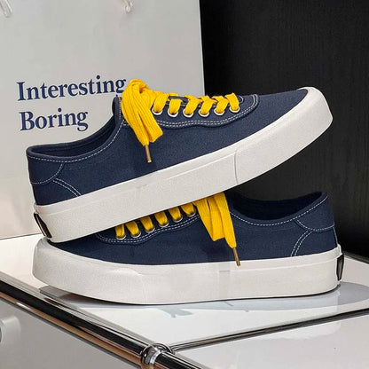 Oferta destacada: zapatos deportivos casuales para hombre, calzado de skate muy vendido para hombre, zapatillas de moda para uso diario y zapatos planos de lona para caminar