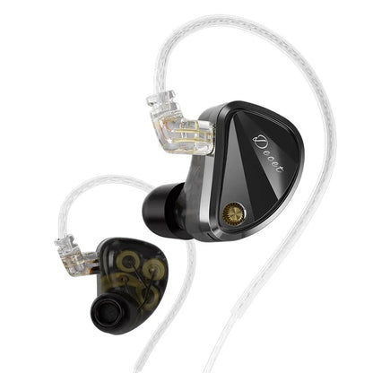 KZ Decet 5DD Dynamic Drive Earphones Adjustable Earbuds 10 Unit Upgraded Drive HIFI in Ear Wired Music Headphones 2PIN Cables