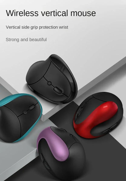 BTS-908 Hot Selling Rechargeable Vertical Mice Ergonomic Wireless Mouse 2.4G USB Receiver 1600 Adjustable DPI 6 Buttons Mouse