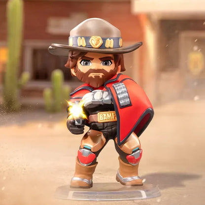 POP MART Overwatch Play of The Game Series Caja Sorpresa Blind Box Juguetes Kawaii Adornos Figuras Decoración del Hogar Muñecos Modelo de Escritorio