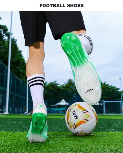 New Men Soccer Shoes Match Football Boots Non-Slip Boys High-quality Outdoor Sneakers Grass Cleats Hot-selling High-top Light