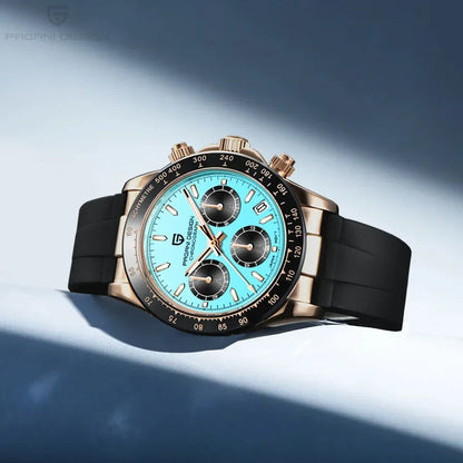 2026 New PAGANI DESIGN PD-1664 Meteorite Dial Fashion Men Quartz Wristwatches 100M Sapphire Glass Chronograph relogio masculino