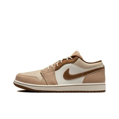 NIKE Air Jordan 1 Low Fashionable Comfortable Skate Shoes Non-Slip Durable Unisex Basketball Shoes 553558-007