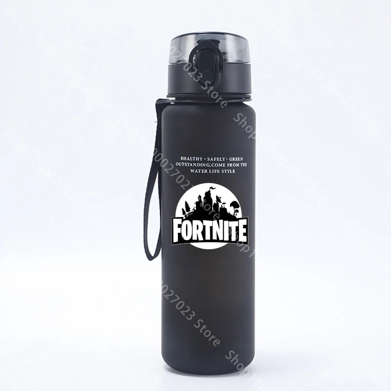 Borraccia sportiva Fortnites 650ML kawaii motivazionale, a prova di perdite, portatile e riutilizzabile, per outdoor, viaggi e palestra, nuovo regalo carino