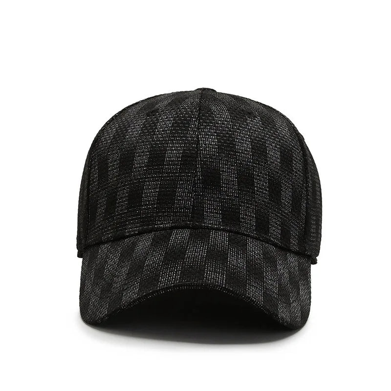 Cappellini elasticizzati da uomo e donna, aderenti, chiusi, flessibili, in stile hip-hop, con visiera, da baseball in stile New York, snapback, a quadri, a tinta unita, Era