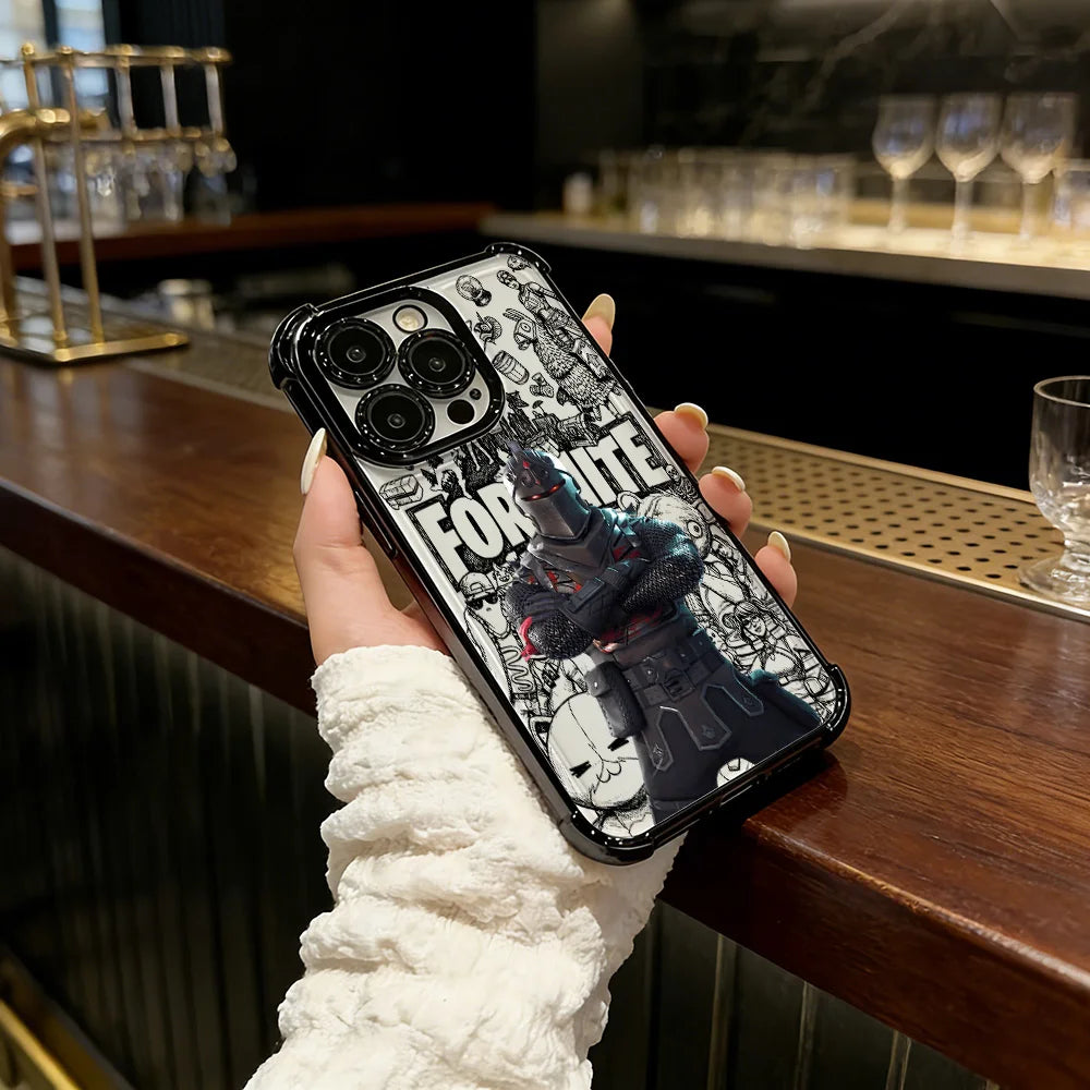 Battle Royales Fortnites Plating Phone Case For IPhone 17 17e 16e 16 15 14 13 12 11 Pro Max X XR XSMax 7 8 Mini Air Plus Airabag