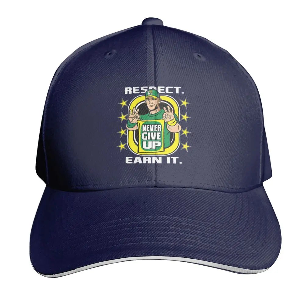 Yellow Wrestling Cena John White Custom Baseball Caps For Mens Unisex Male Beach Sunscreen Hat Snapback Cap