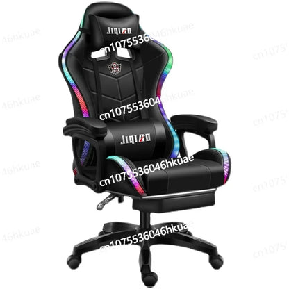 Ergonomic swivel chair Massage Recliner gamer chairs High quality gaming chair RGB light office chair gamer computer