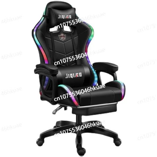 Ergonomic swivel chair Massage Recliner gamer chairs High quality gaming chair RGB light office chair gamer computer