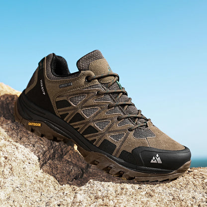 HIKEUP Scarpe outdoor da uomo per escursionismo, sport e tempo libero, scarponcini da trekking in montagna e campeggio, sneaker antiscivolo e resistenti all’usura