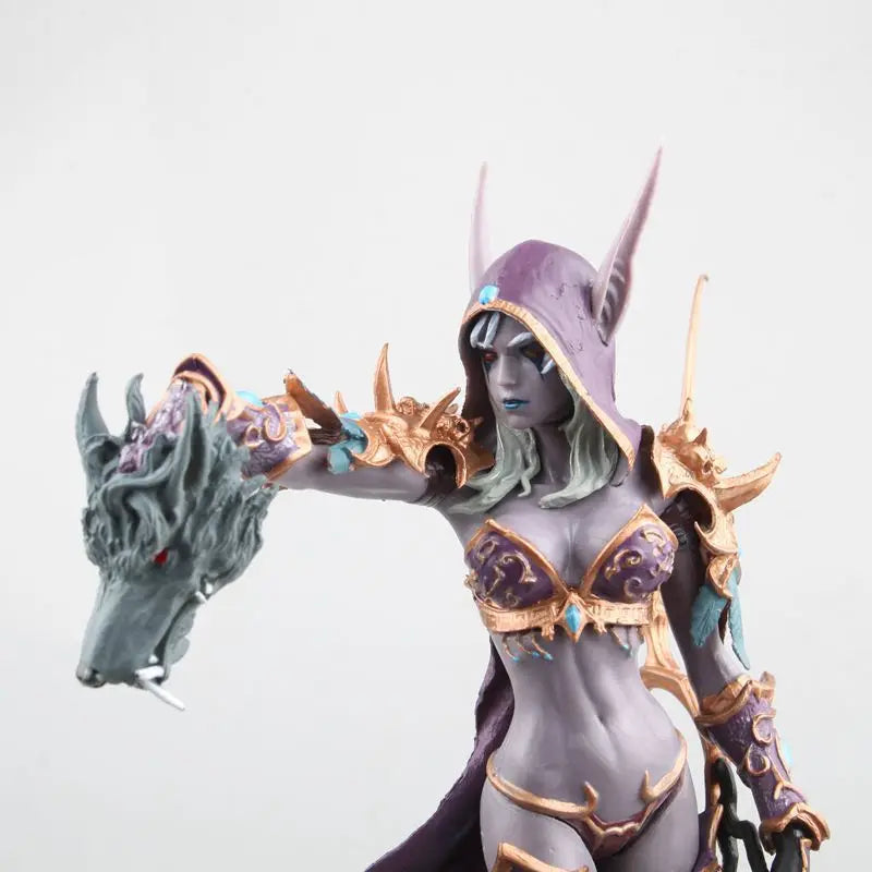 23cm World Of Warcraft Sylvanas Windrunner Action Figures Queen Of The Undead Pvc Model Doll Collection Ornaments Gift For Kids