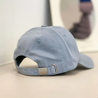 Baseballkappe – Stickerei mit Katzen- und Fischmotiv