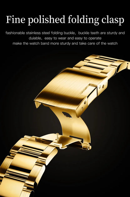OLEVS 6638 Original Brand Classic Man Watch Luxury Automatic Mechanical Wrist Watches for Men Chronograph Waterproof Men's Watch
