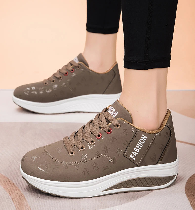 Women Sneakers Fashion Women Vulcanized Shoes High Quality Flats Shoes for Women Walking Platform Plus Size Zapatillas Mujer