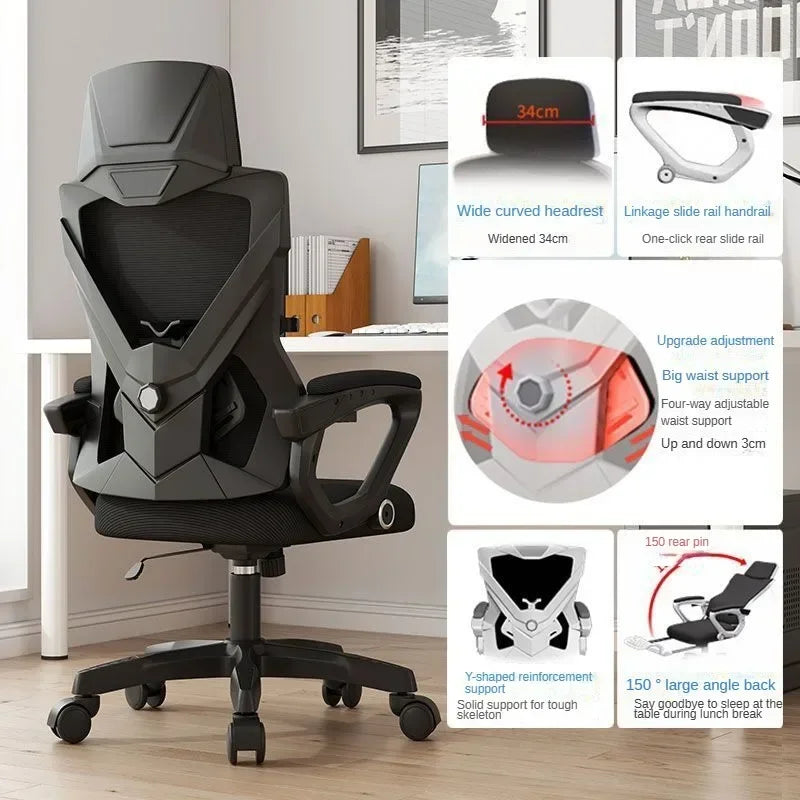 Computer Chair, Rotating Office Chair, Boss Chair, Comfortable To Lie Down, Student Bedroom, Engineering Chairs,e-sports Chairs