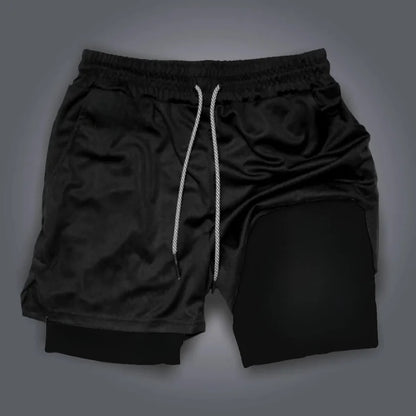 Dragon Ball Anime Peripheral Majin Buu GOKU Printed Sports Double-layer Shorts American 2026 Summer Men's Loose Breathable Pants