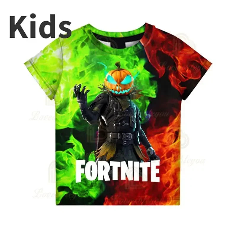 T-shirt 3D Red Jade Fortnite Anime Battle Royale per uomo, donna e bambini - T-shirt Pelly, regalo di compleanno per ragazze e ragazzi