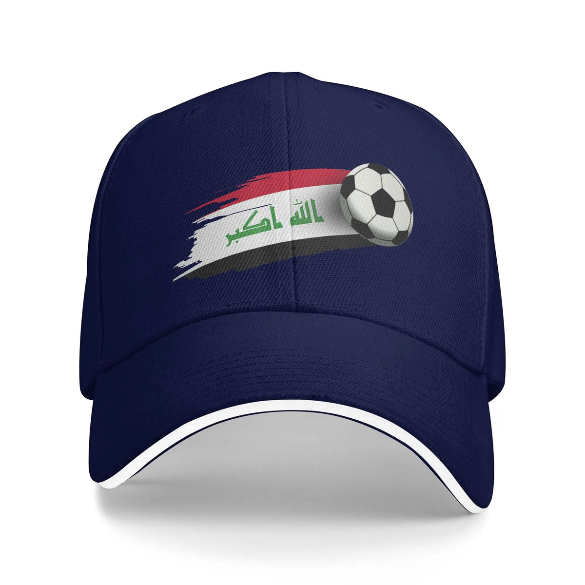 Men's Women's Iraq Flag Iraqi Soccer Outdoor Hat  Sun Baseball Caps Casual Baseball Cap Sports Hats