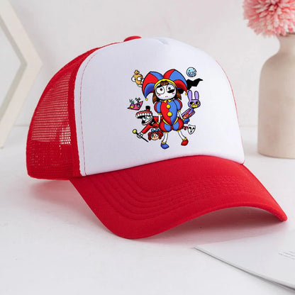Cappellino da baseball Cartoon "The Amazing Digital Circus" per adulti, con stampa anime, per studenti, estivo, sportivo, regolabile, carino, da regalo